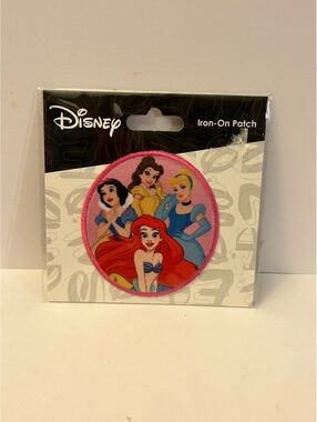 Disney Princesses Iron-On Patch Ariel, Belle, Cinderella, and Snow White